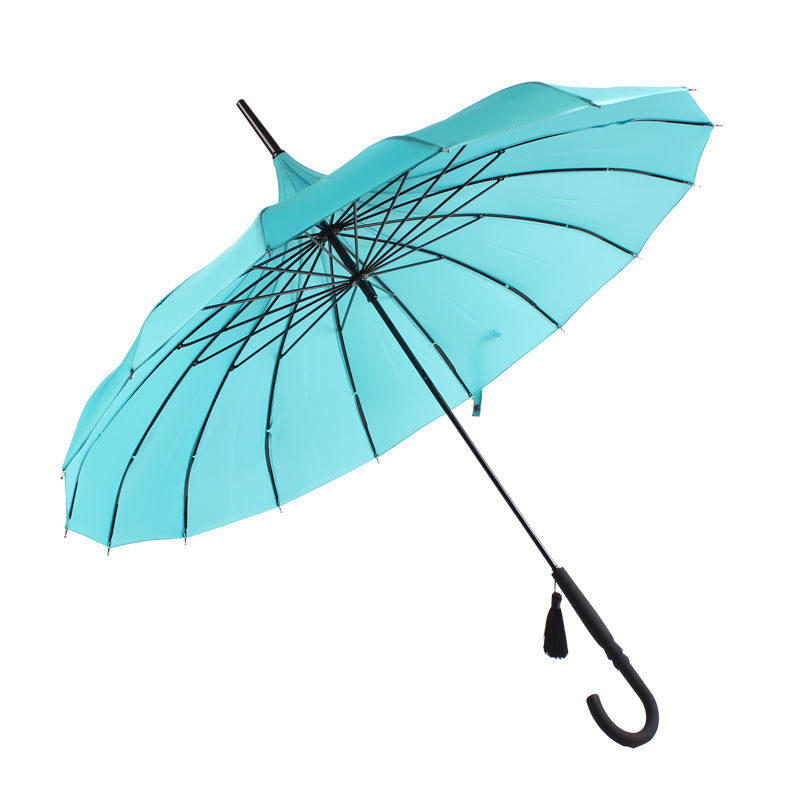 Boutique Classic Pagoda Umbrella in Teal