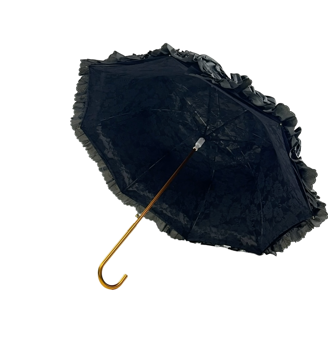 Boutique Francesca Collection Frilled with Lace Black