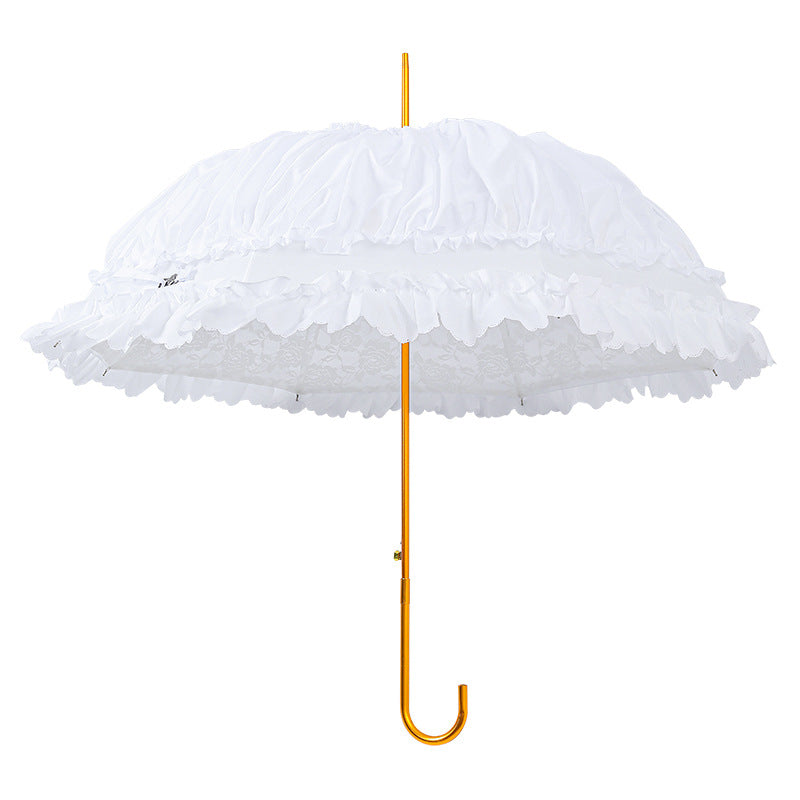 Boutique Francesca Collection Frilled with Lace White