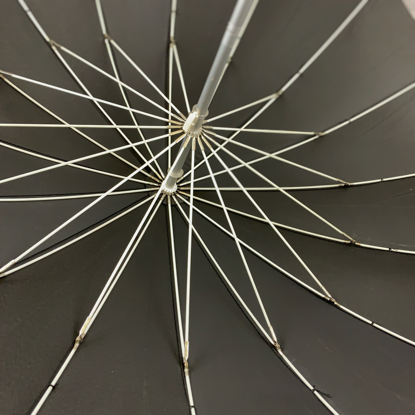 Boutique Heart Umbrella Black