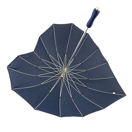 Boutique Heart Umbrella Navy
