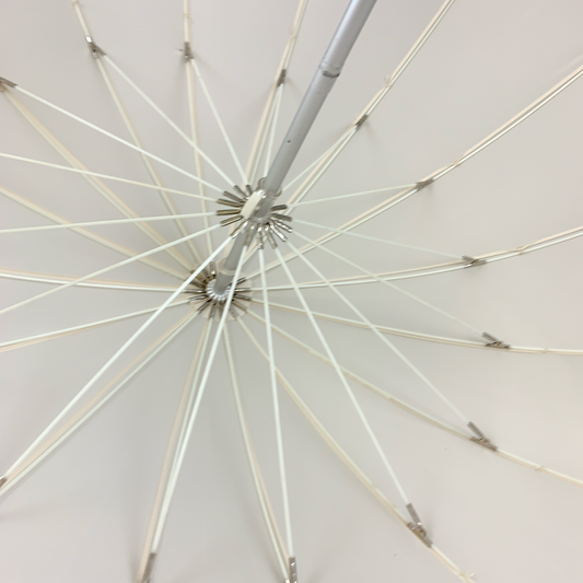 Boutique Heart Umbrella White