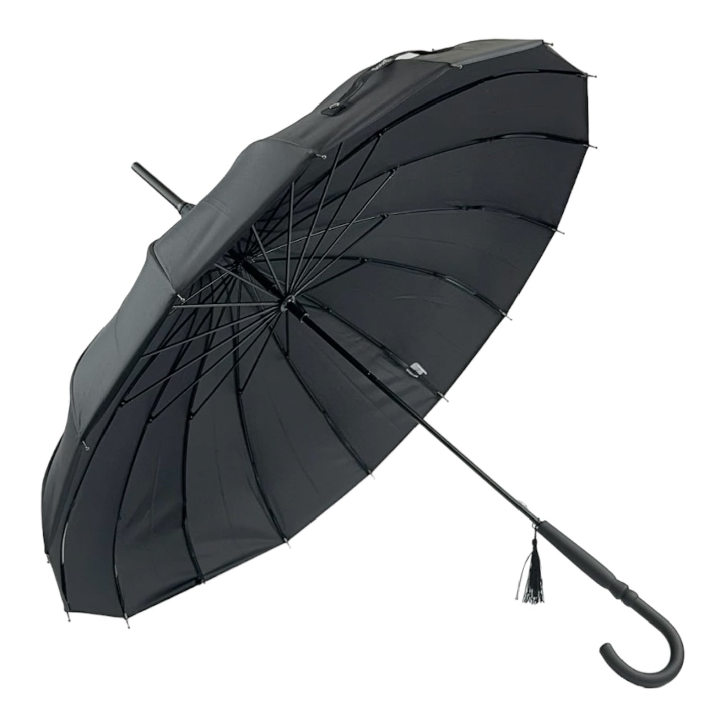 Boutique Classic Pagoda Umbrella in Black