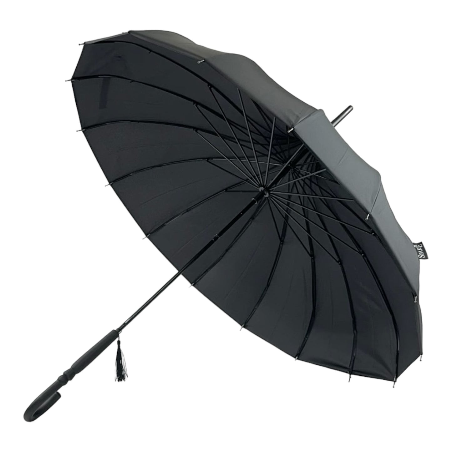 Boutique Classic Pagoda Umbrella in Black