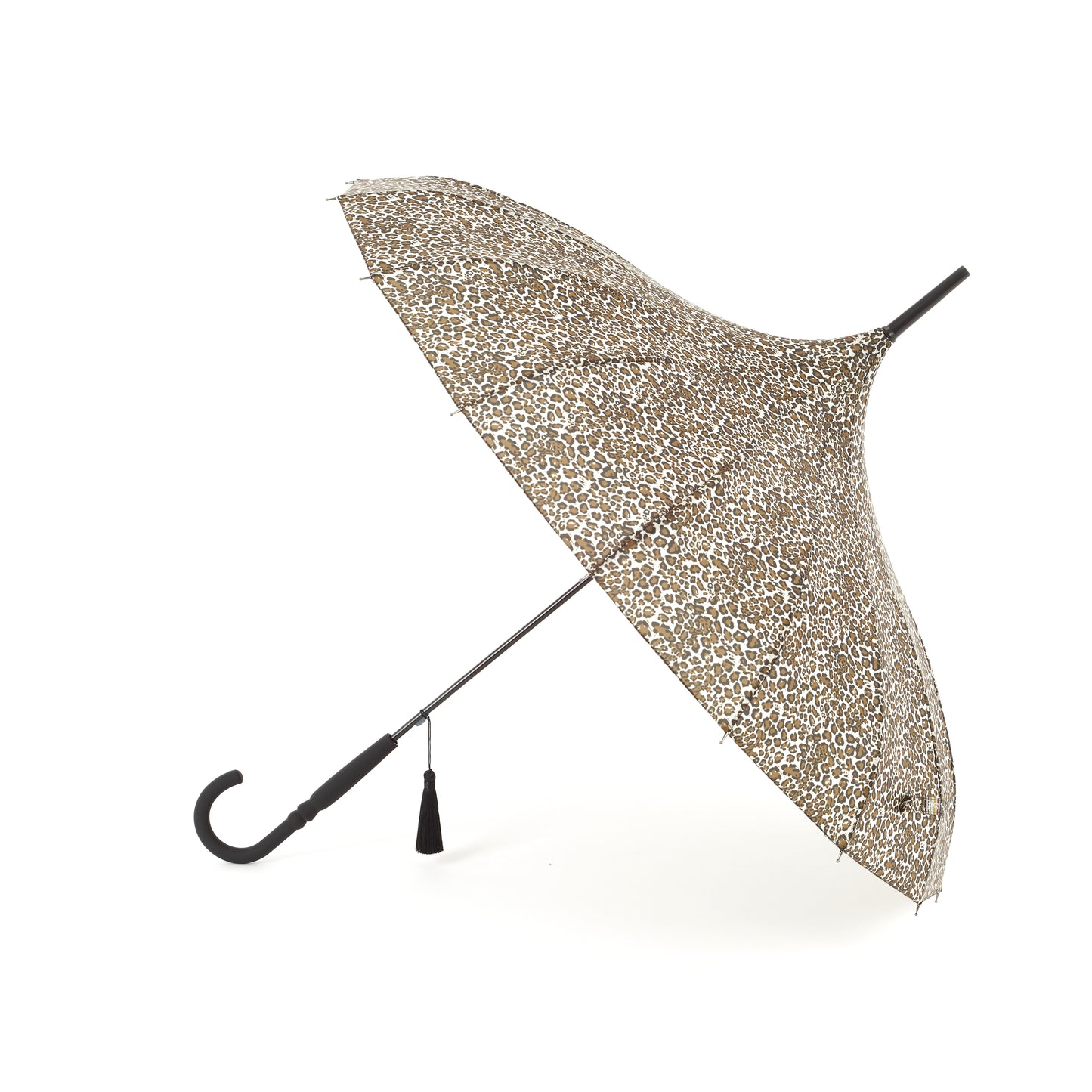 Boutique Classic Pagoda Umbrella in Leopard Print
