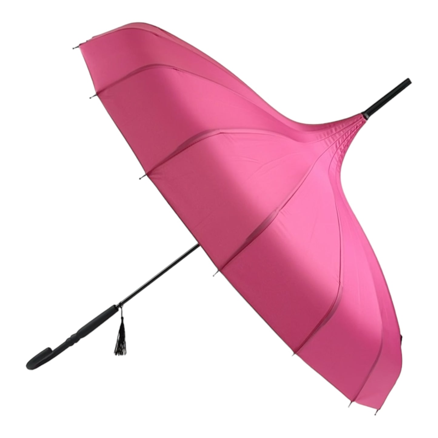 Boutique Classic Pagoda Umbrella in Rose Red