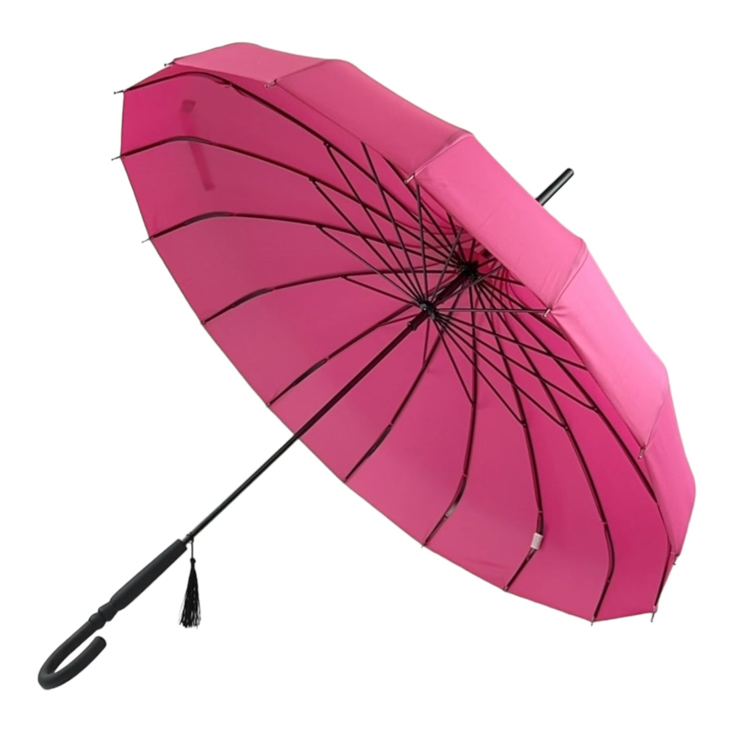 Boutique Classic Pagoda Umbrella in Rose Red