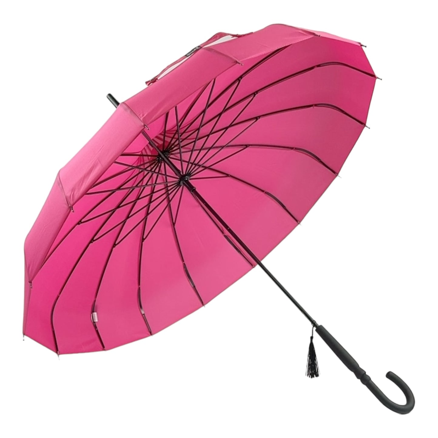 Boutique Classic Pagoda Umbrella in Rose Red