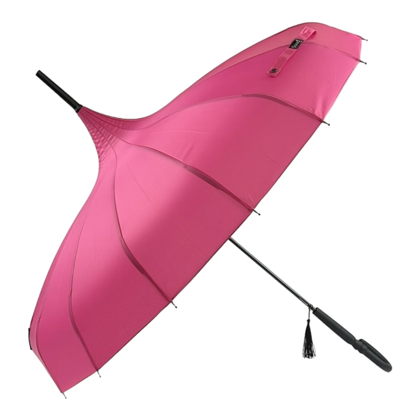 Boutique Classic Pagoda Umbrella in Rose Red