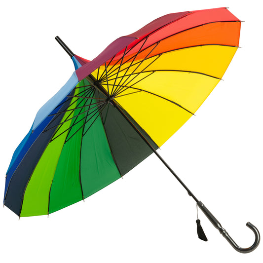 Boutique Classic Pagoda Umbrella in Rainbow