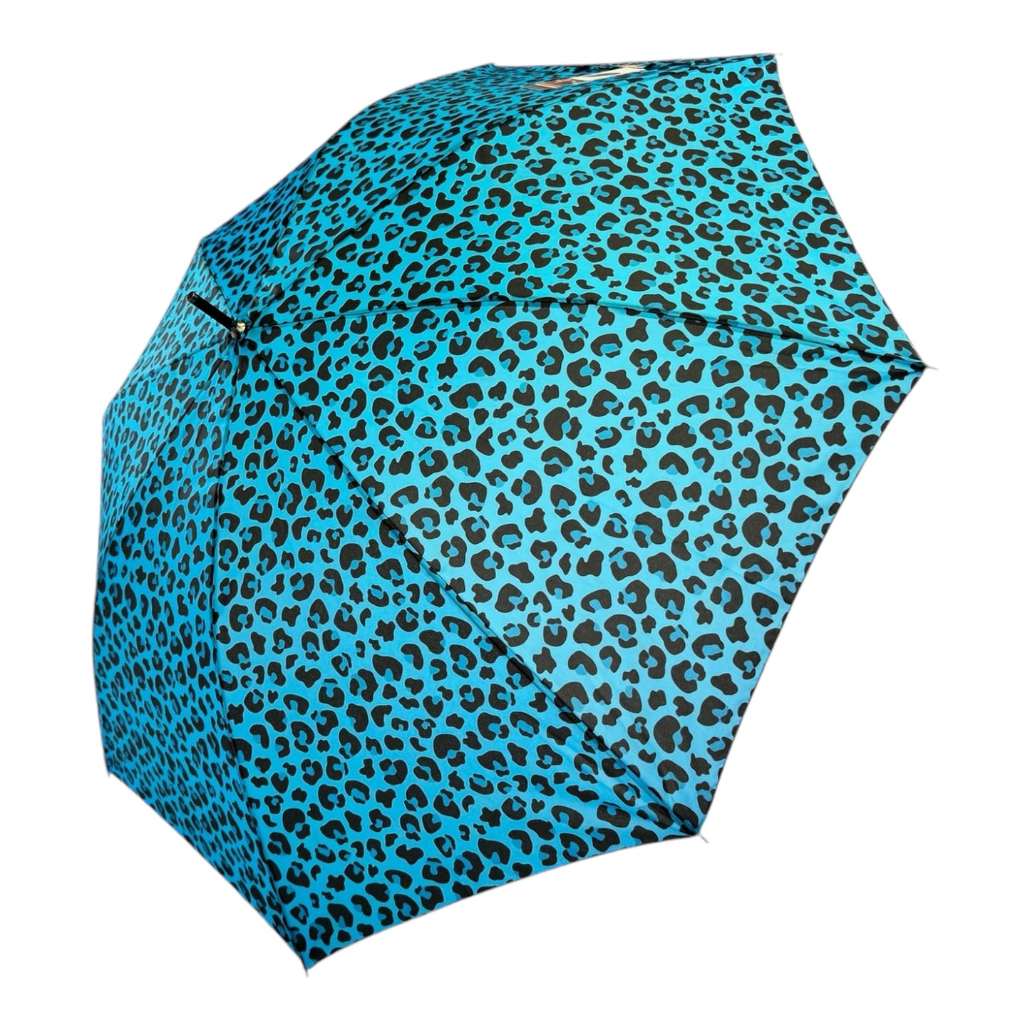 Retro Leopard Print in Electric Blue with matching handle