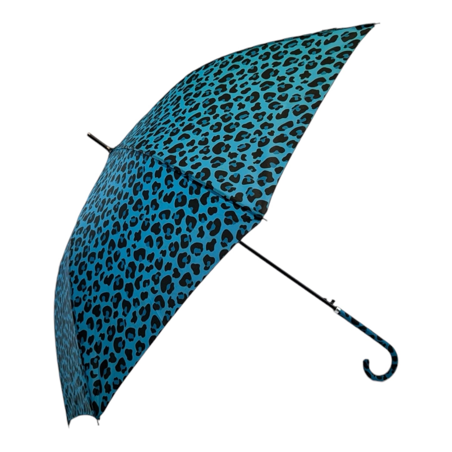 Retro Leopard Print in Electric Blue with matching handle