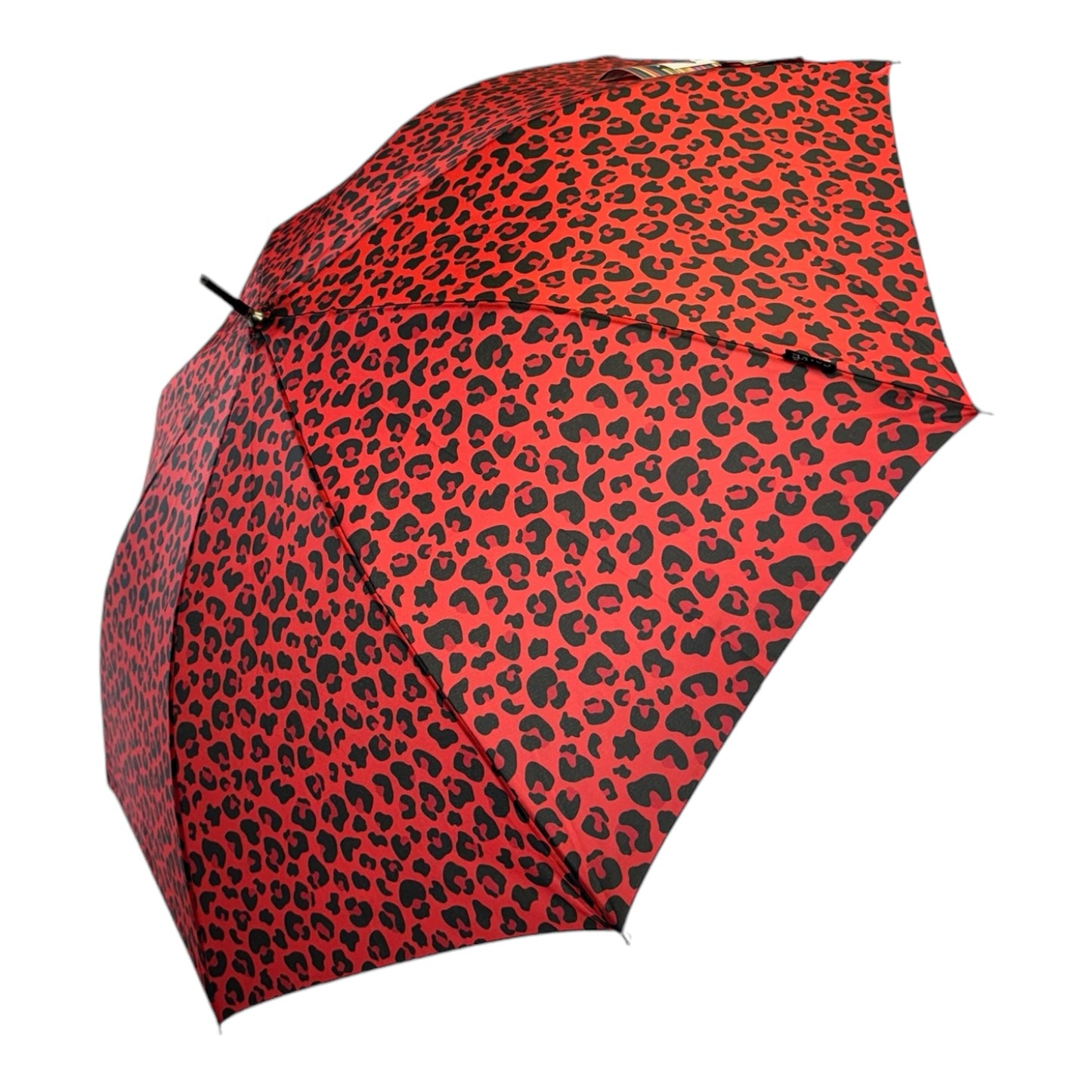 Retro Leopard Print in Fire Red with matching handle