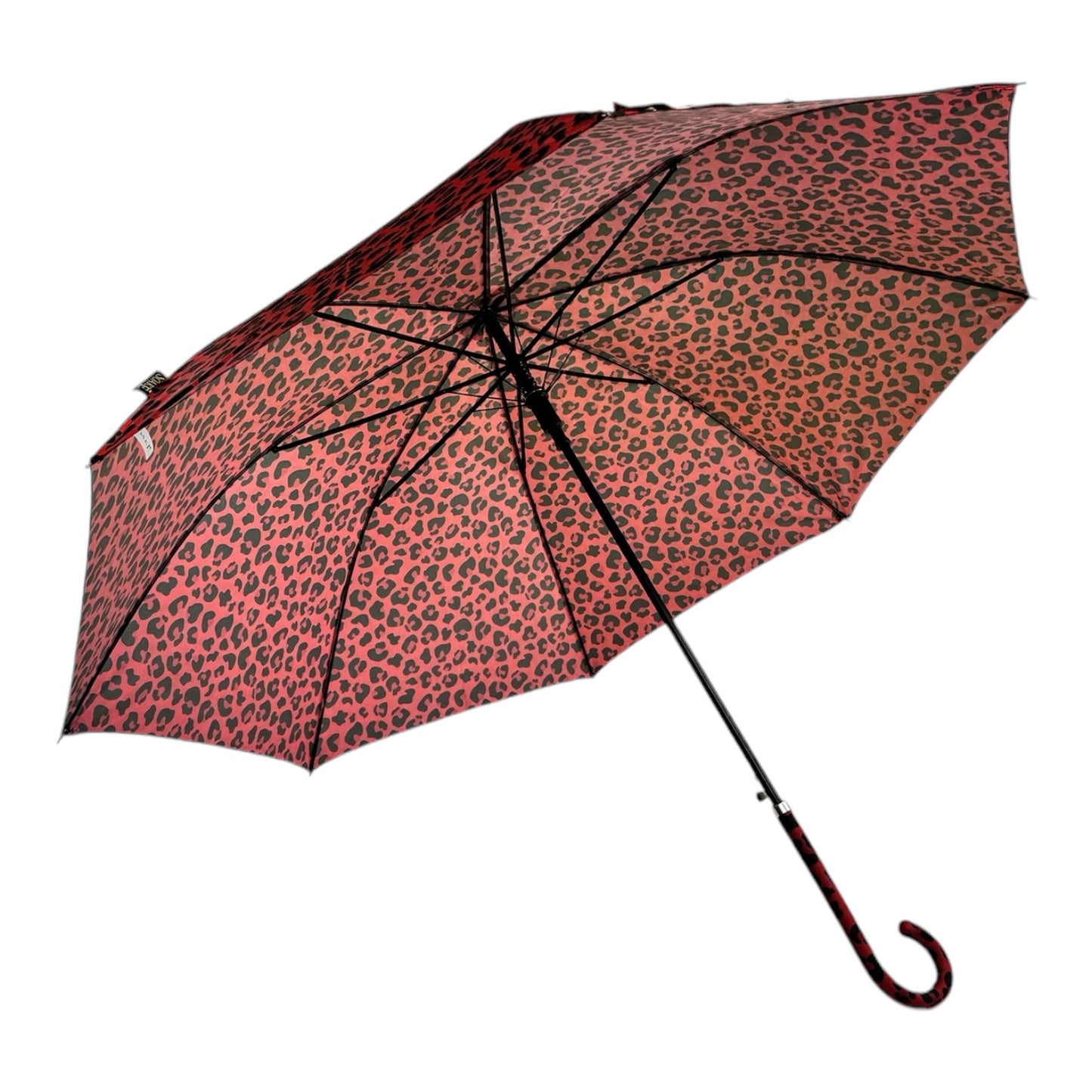Retro Leopard Print in Fire Red with matching handle