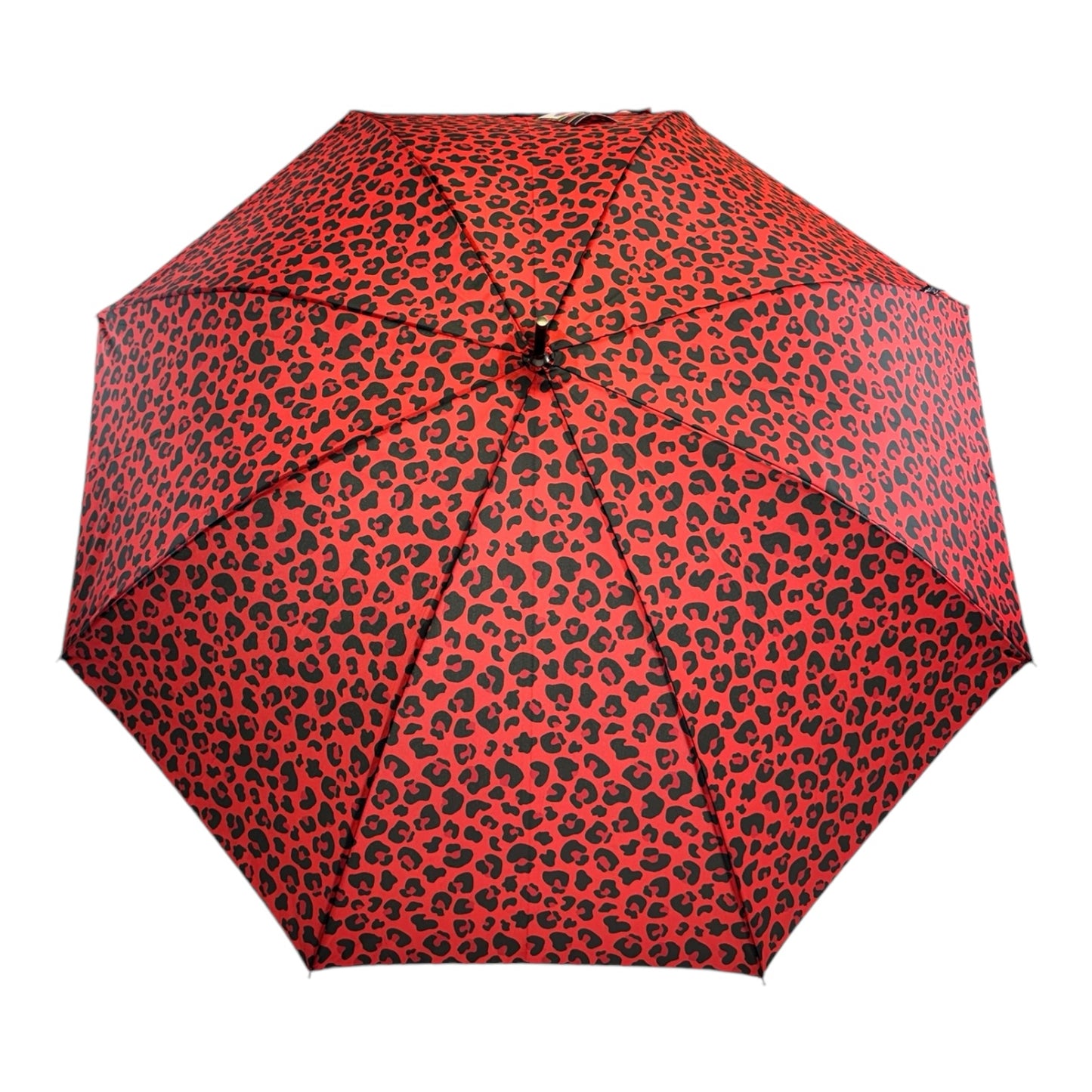 Retro Leopard Print in Fire Red with matching handle