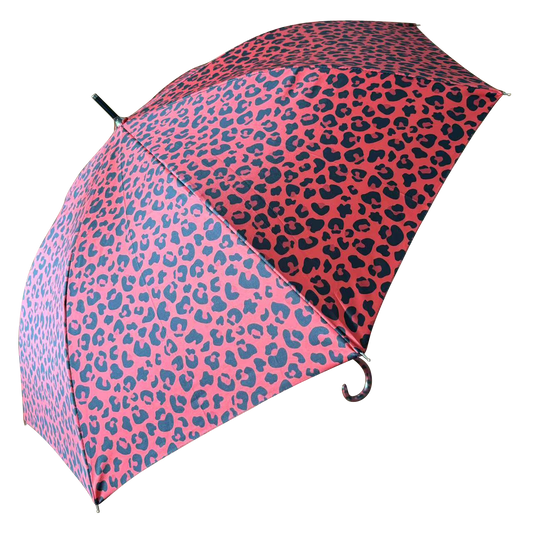 Retro Leopard Print in Fire Red with matching handle
