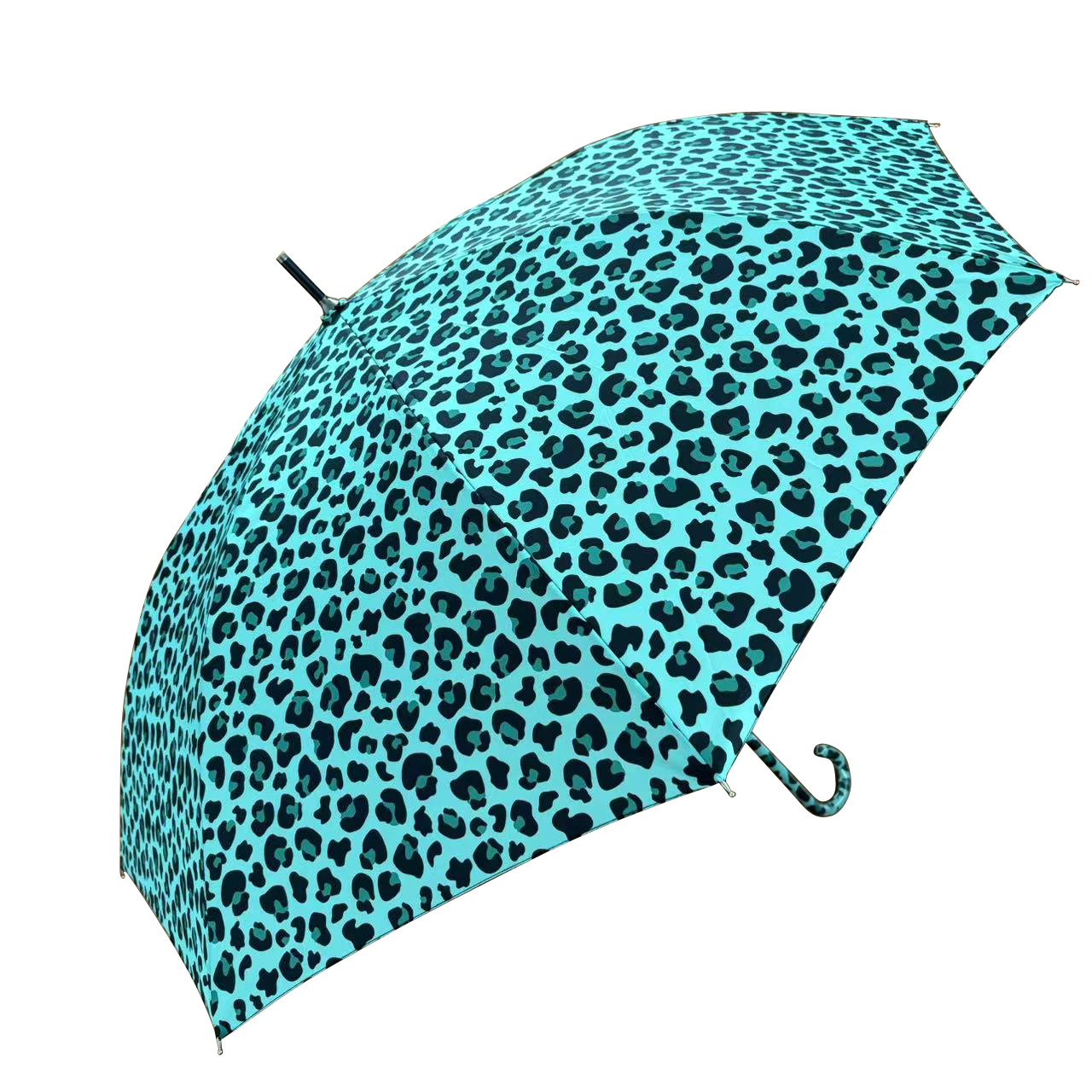 Retro Leopard Print in Mint Green with matching handle