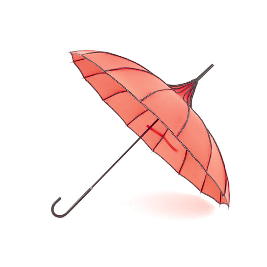 Boutique RIBBED Paoda Umbrella Coral