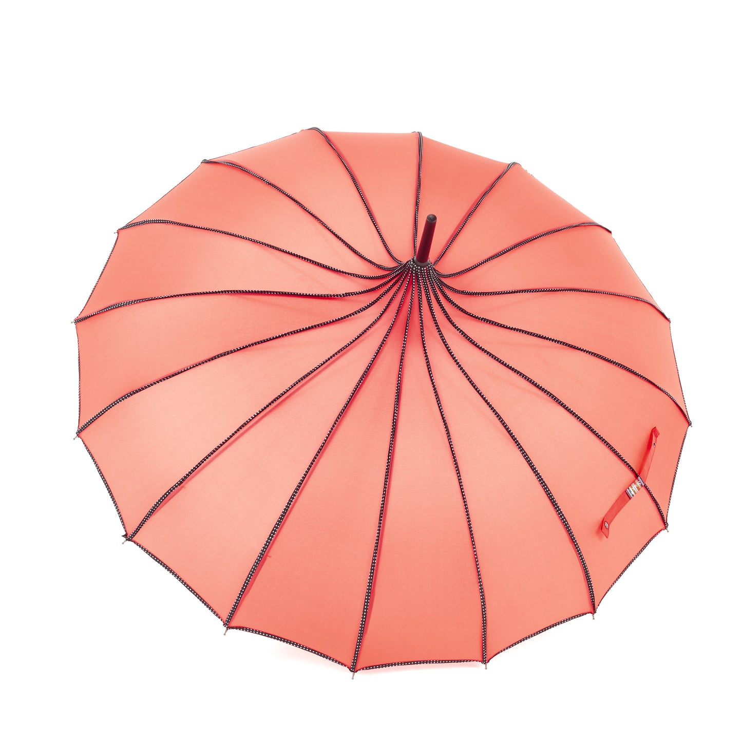 Boutique RIBBED Paoda Umbrella Coral