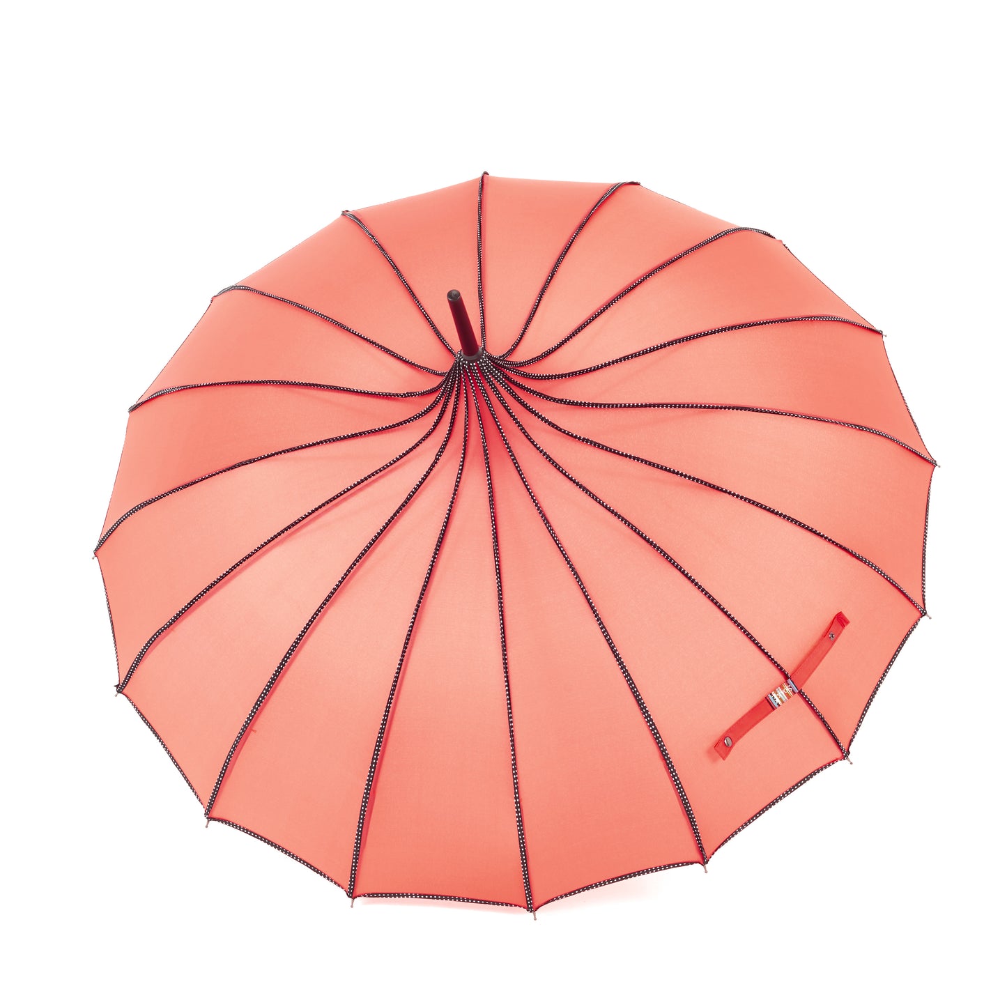 Boutique RIBBED Paoda Umbrella Coral