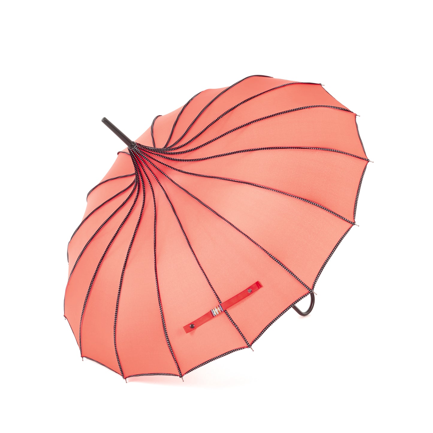 Boutique RIBBED Paoda Umbrella Coral