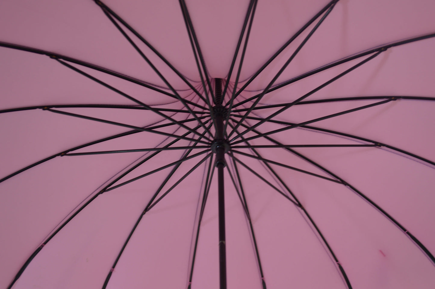 Boutique RIBBED Pagoda Umbrella Pink