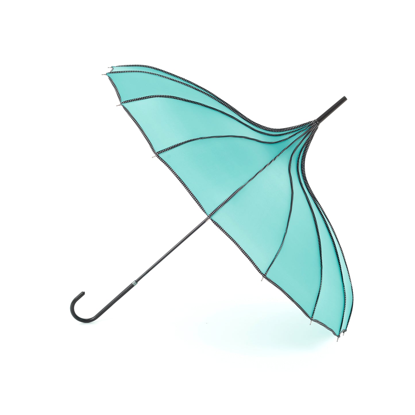 Boutique RIBBED Paoda Umbrella Teal