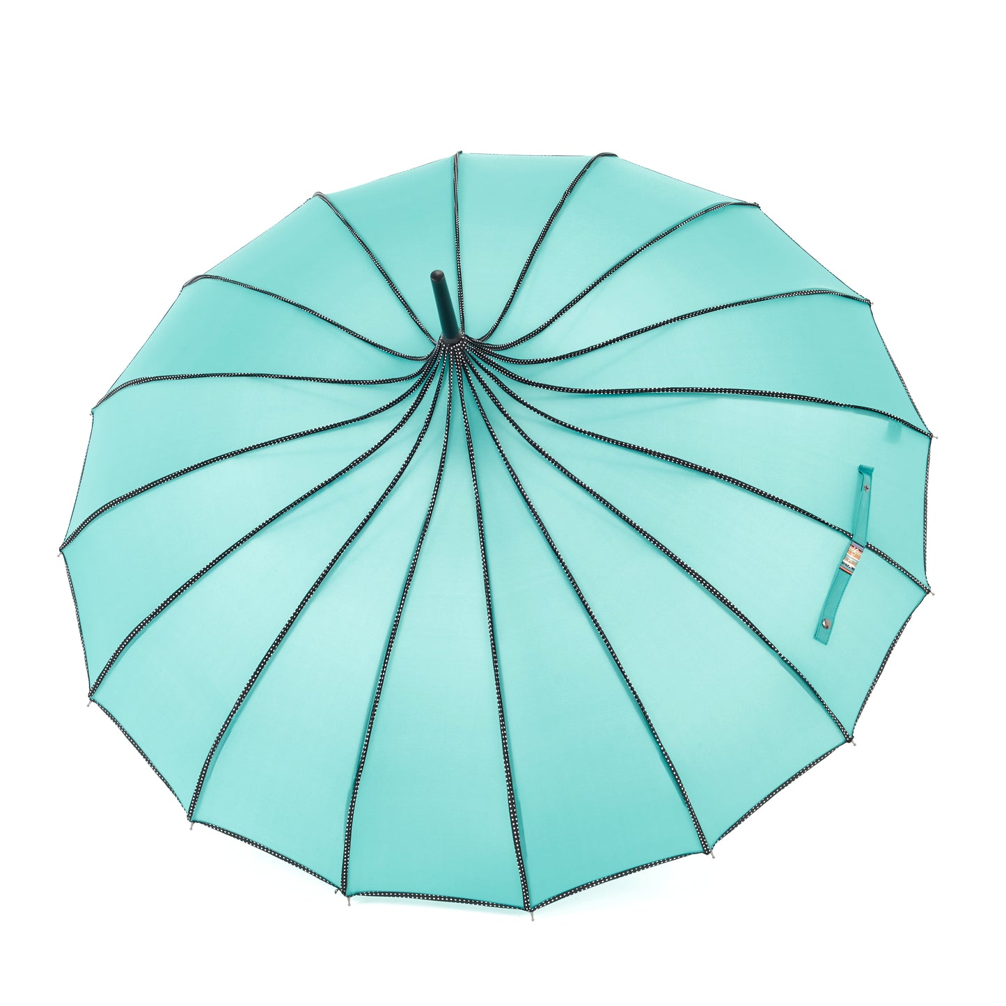 Boutique RIBBED Paoda Umbrella Teal