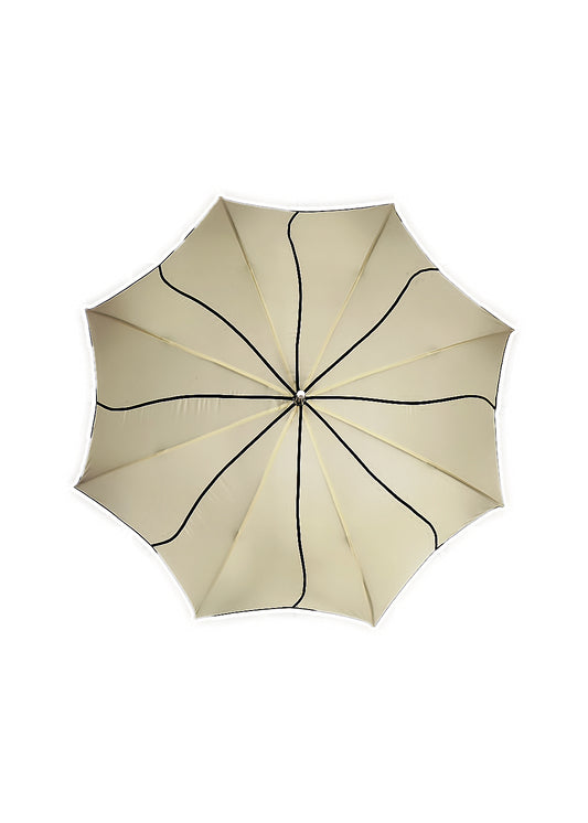 Everyday Swirl Stick Umbrella Beige