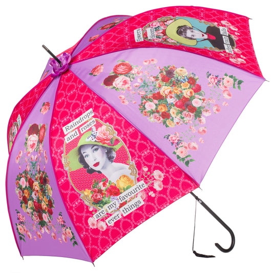 Darling Divas Raindrops and Roses Boutique Umbrella
