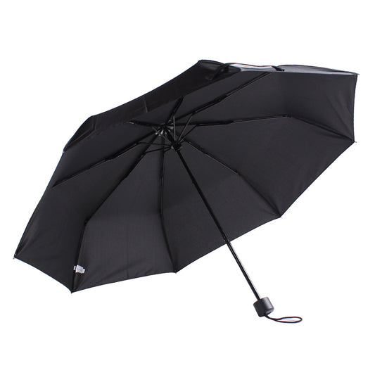 Gents Black Telescopic umbrella manual opening