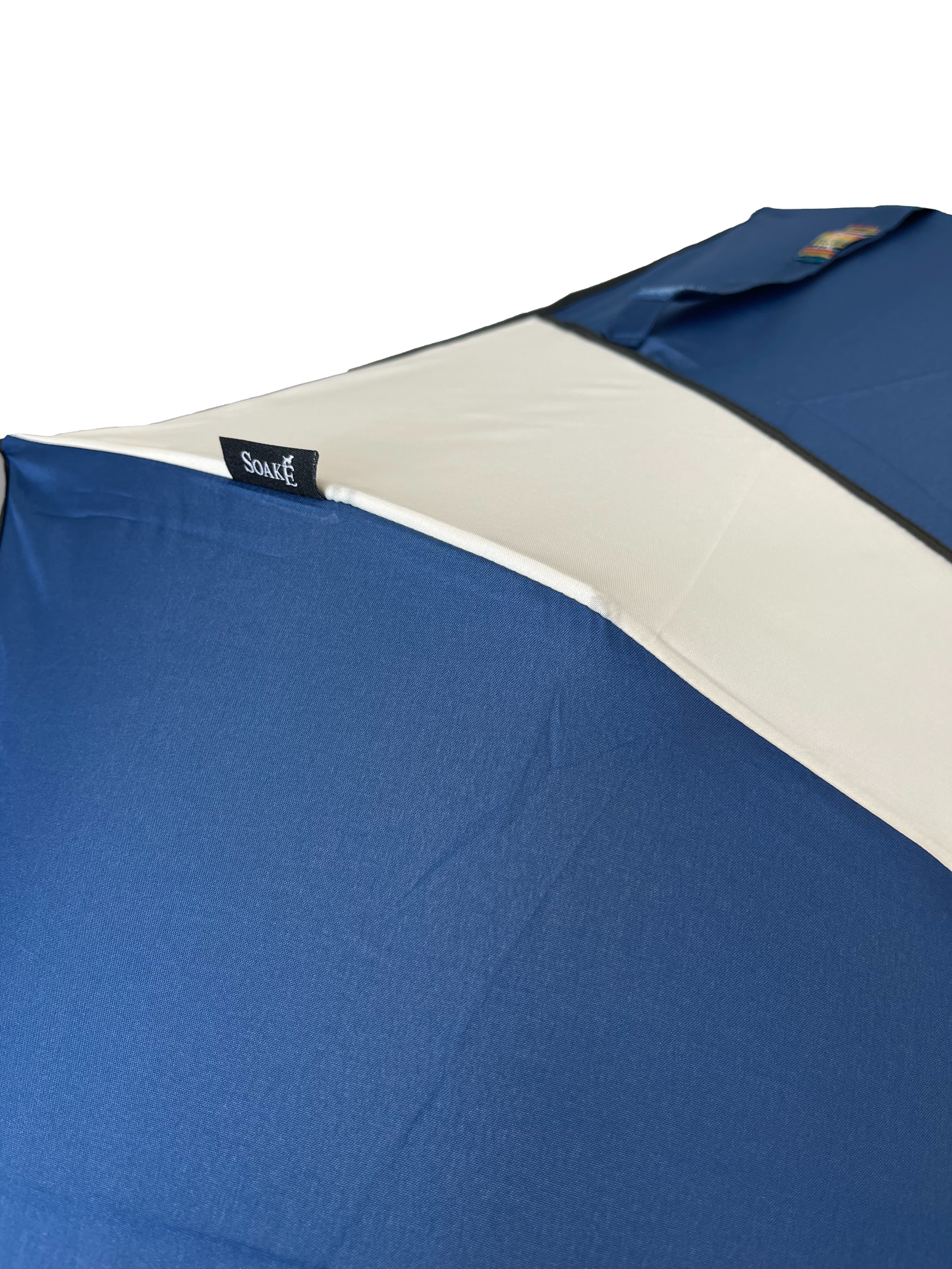 Everyday Swirl Folding Umbrella Navy/Cream