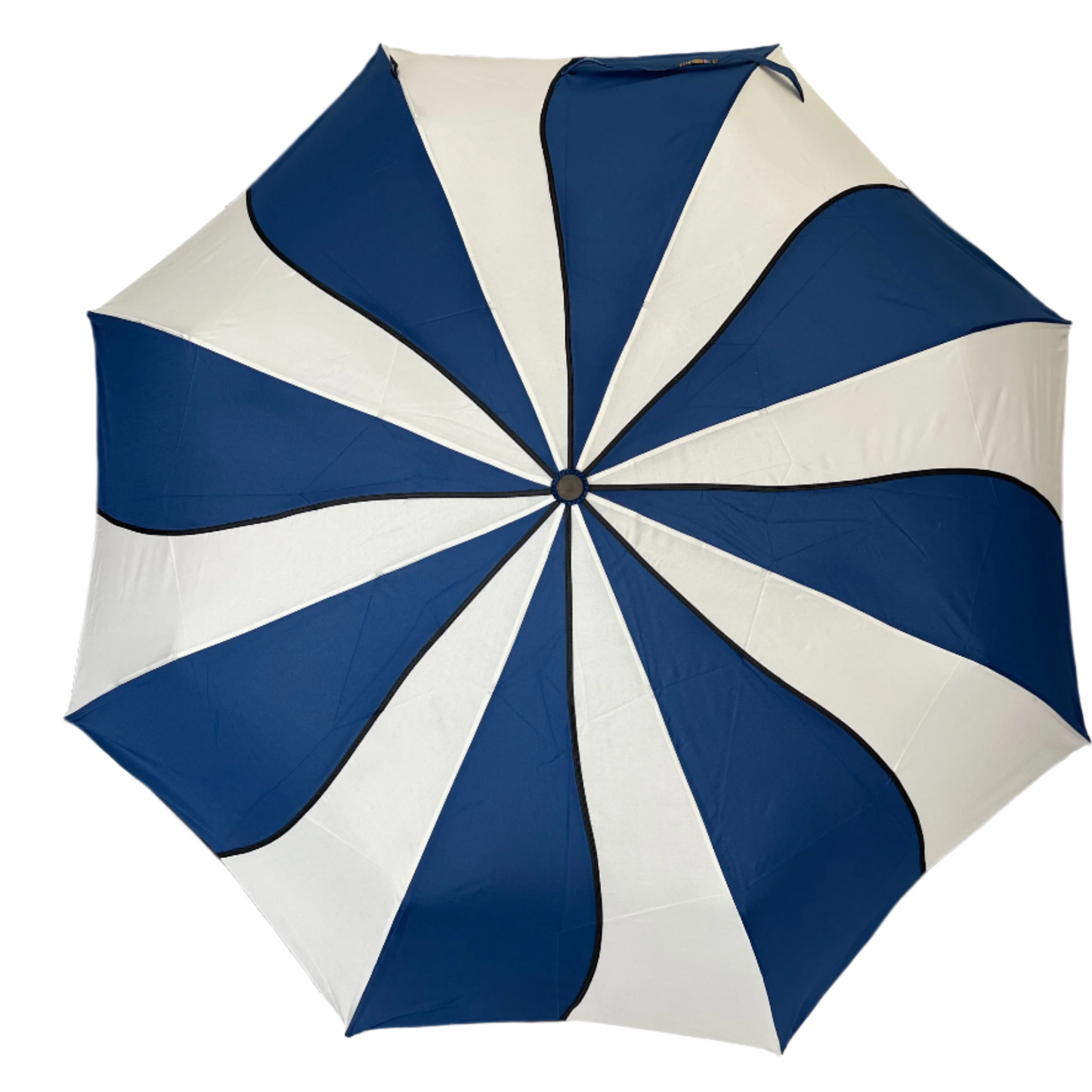 Everyday Swirl Folding Umbrella Navy/Cream