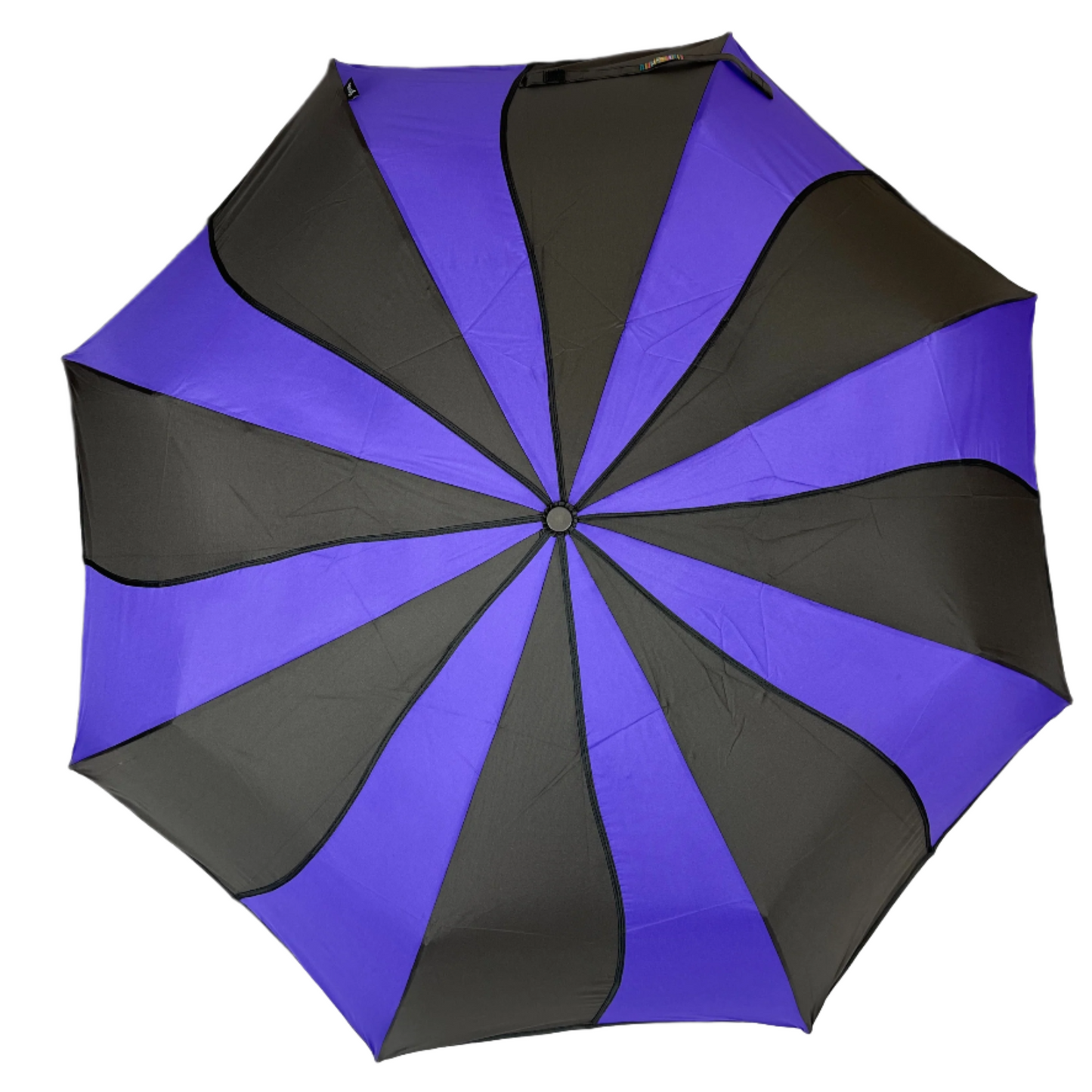 Everyday Swirl Folding Umbrella Purple/Black