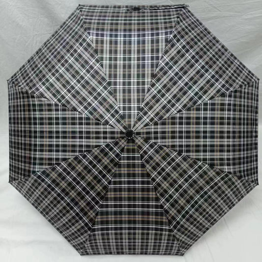 Everyday Tartan Folding Umbrella Black
