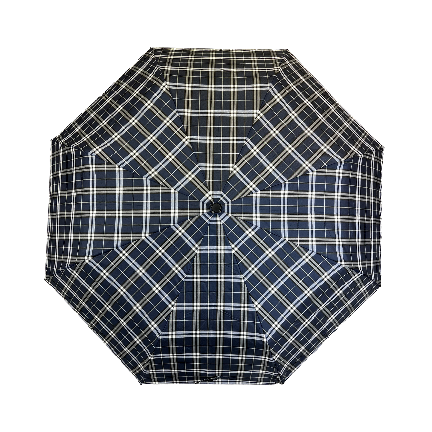 Everyday Tartan Folding Umbrella Blue