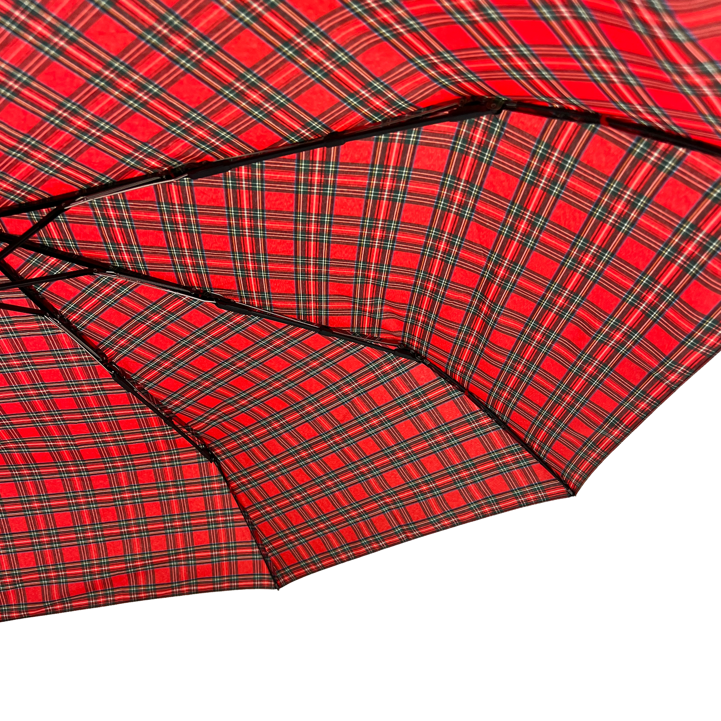 Everyday Tartan Folding Umbrella Red