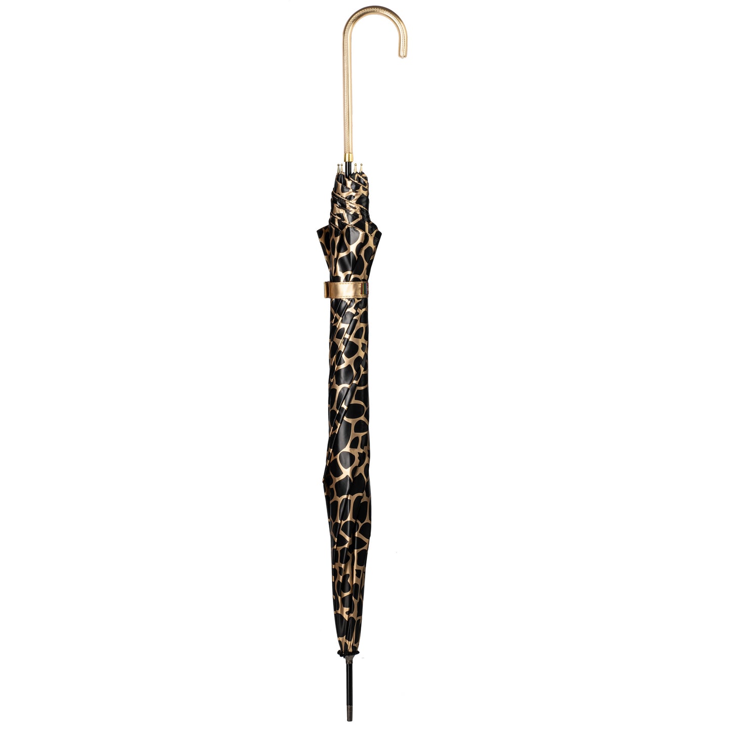 Everyday Giraffe Print (Metallic) Gold Stick Umbrella