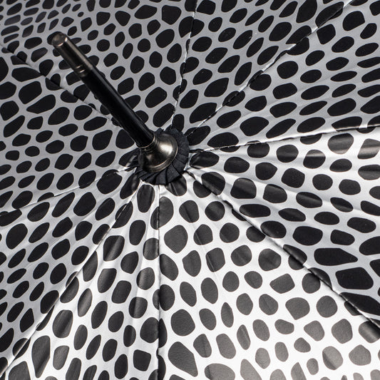 Everyday Snake Skin Print (Metallic) Silver Umbrella