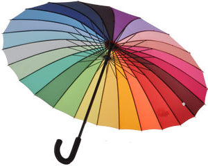 Everyday Rainbow Umbrella with 24 ribs (88cm dia) Reg.
