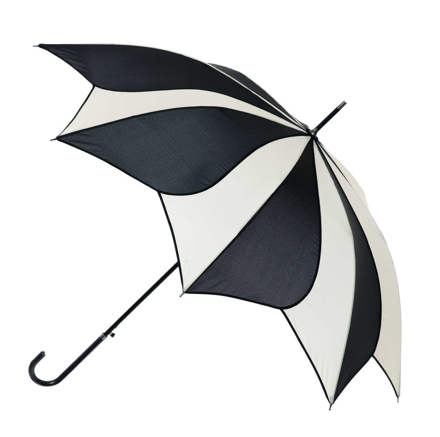 Everyday Swirl Stick Umbrella Black/Cream