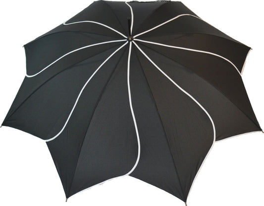 Everyday Swirl Stick Umbrella Black
