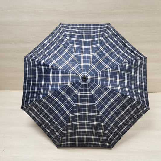 Everyday Tartan Stick Umbrella Blue