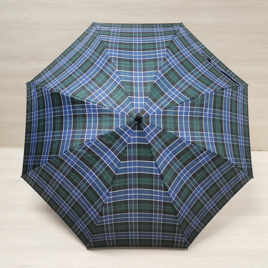 Everyday Tartan Stick Umbrella Green