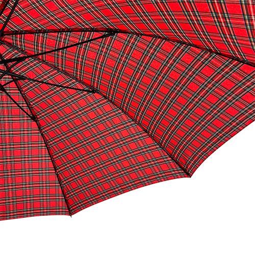 Everyday Tartan Stick Umbrella Red