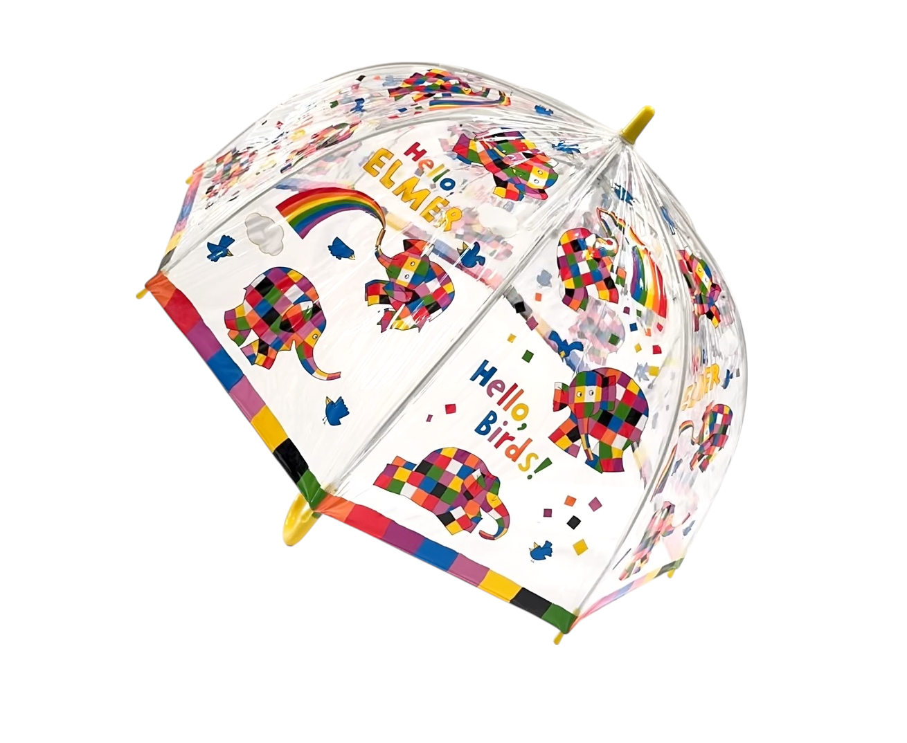 Hello Elmer PVC Clear Dome Umbrella