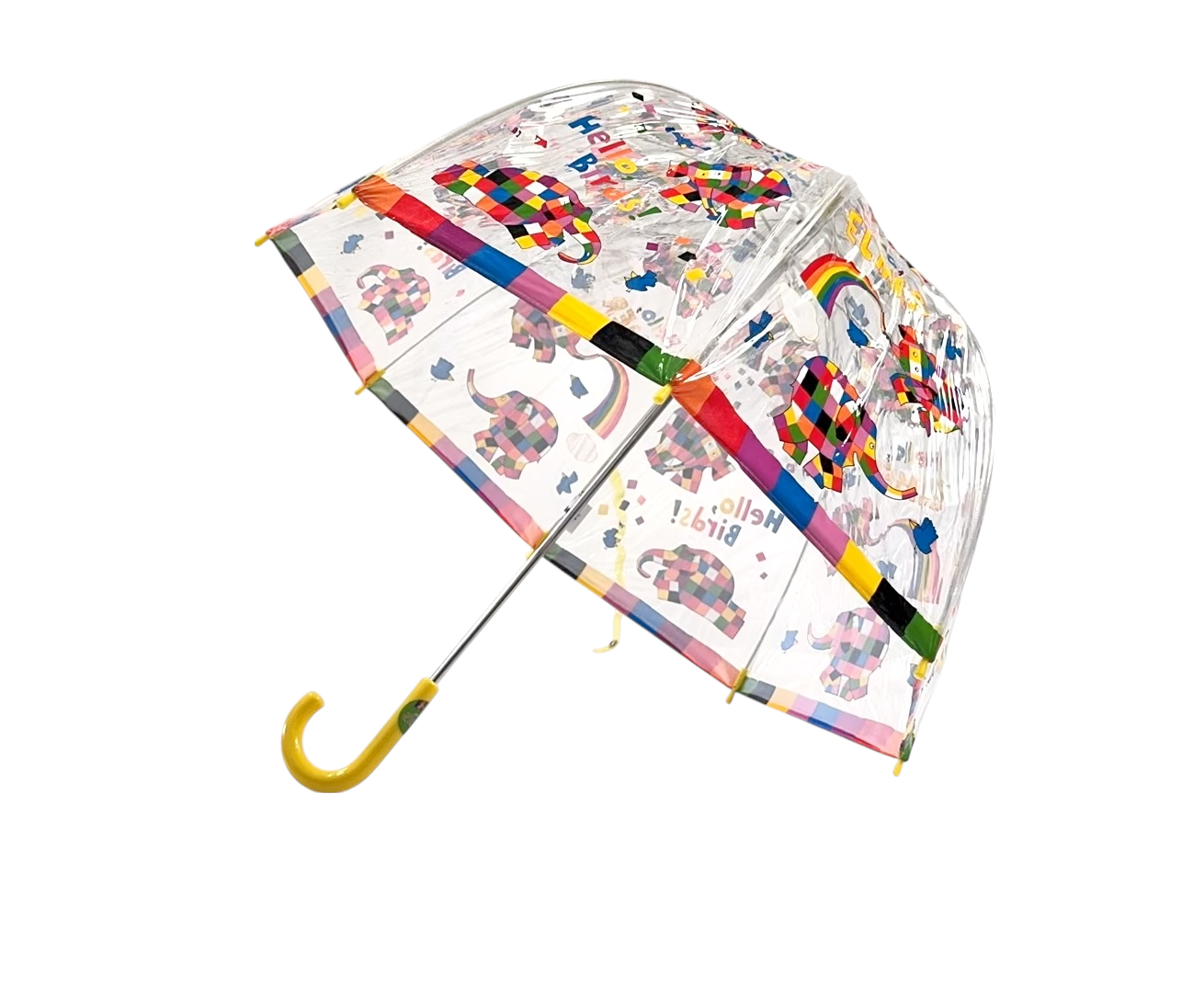 Hello Elmer PVC Clear Dome Umbrella