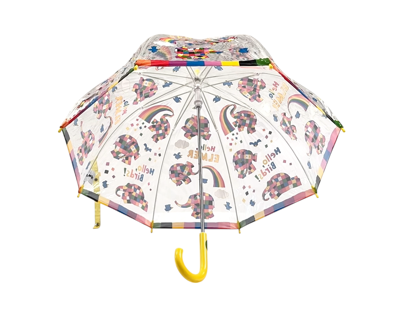 Hello Elmer PVC Clear Dome Umbrella