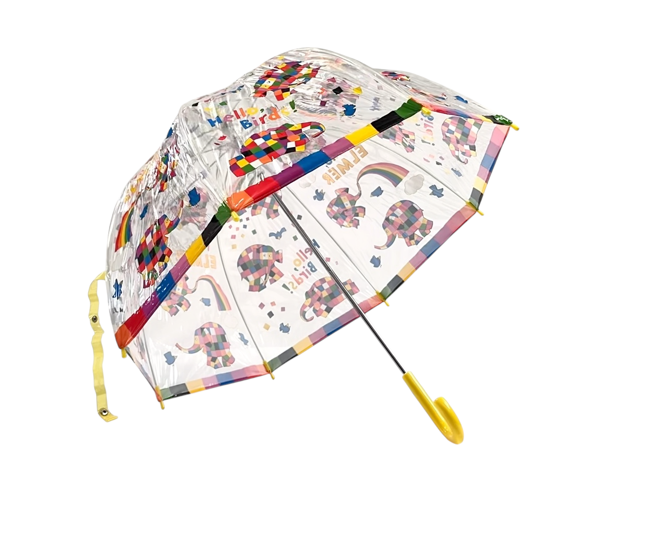Hello Elmer PVC Clear Dome Umbrella