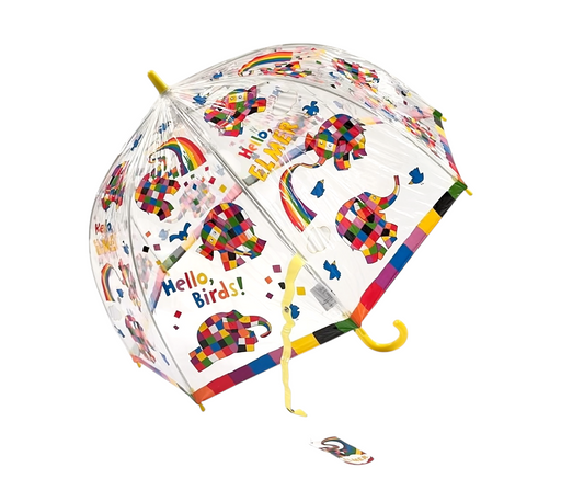 Hello Elmer PVC Clear Dome Umbrella
